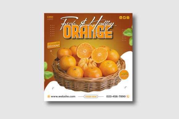 Download Fresh Orange Sale Social Media Post - Sale Collection