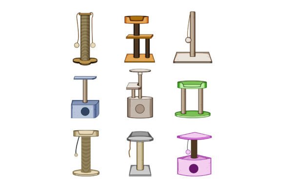 Download Different Cat Scratching Posts and Trees - Posts Collection