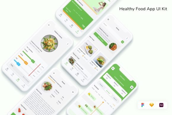 Download Healthy Food App UI Kit - Food Collection