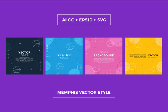 Download Social Media Memphis Square Template - Square template Collection