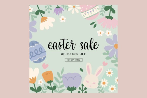 Download Easter Holiday Sales Square Template - Square template Collection