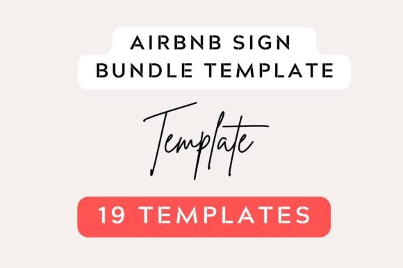 Download 19 Editable Airbnb Sign Bundle Templates - Premium Resources